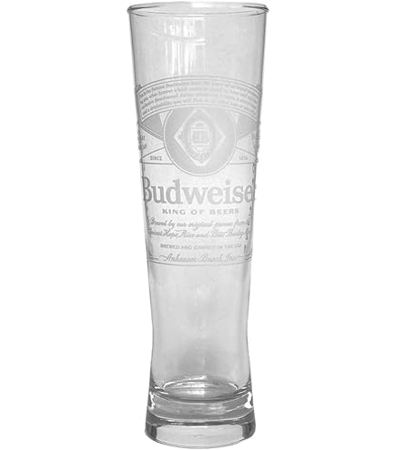 Amazon.com | Budweiser Vintage Style Glass Can Glasses - Set of 2